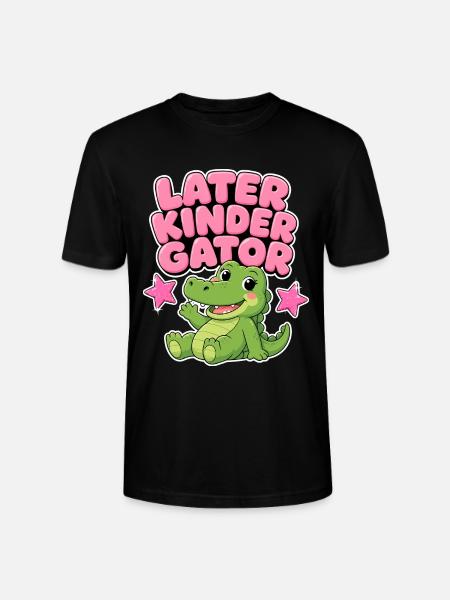 Später Kindergator – Kindergarten-Mädchengeschenk - Stanley/Stella Unisex Bio-T-Shirt CRAFTER - Schwarz