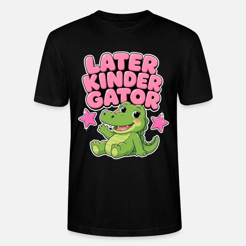 Später Kindergator – Kindergarten-Mädchengeschenk - Stanley/Stella Unisex Bio-T-Shirt CRAFTER - Schwarz