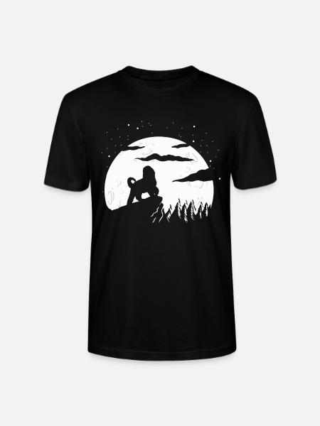 Bernedoodle Dog - Stanley/Stella CRAFTER Unisex Organic T-Shirt - black
