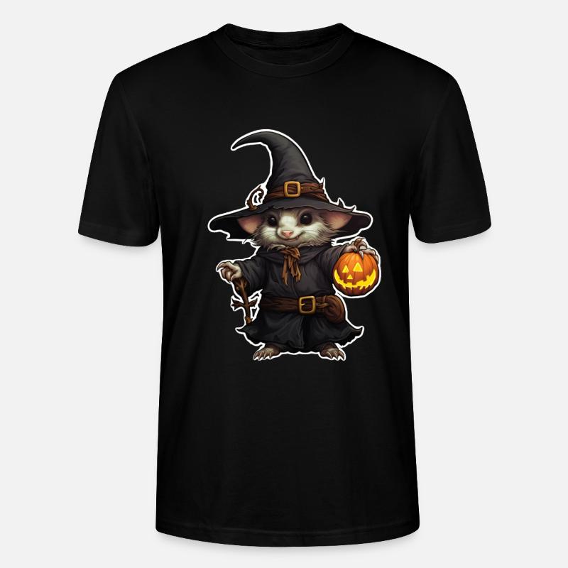 Halloween Mäusezauberer - Stanley/Stella Unisex Bio-T-Shirt CRAFTER - Schwarz