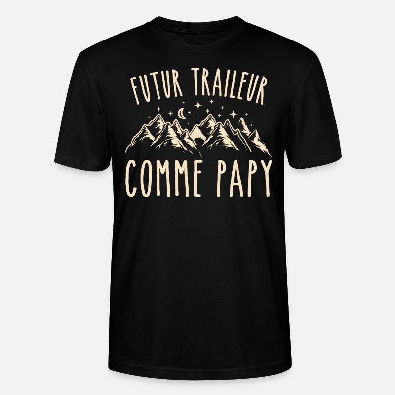 futur traileur cadeau garçon trail - T-shirt bio CRAFTER Stanley Stella Unisexe - noir