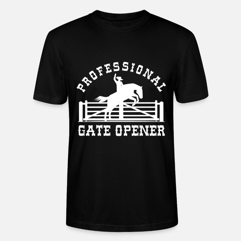 Professioneller Toröffner - Stanley/Stella Unisex Bio-T-Shirt CRAFTER - Schwarz