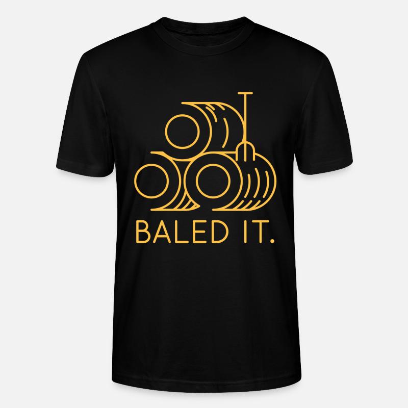 Baled It - Stanley/Stella CRAFTER Unisex Organic T-Shirt - black