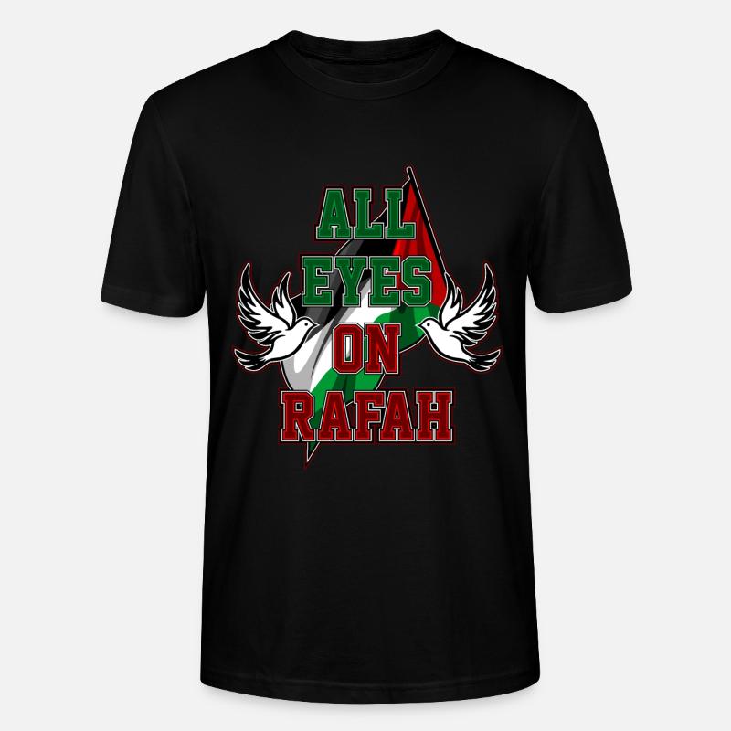 All Eyes On Rafah - Stanley/Stella CRAFTER Unisex Organic T-Shirt - black