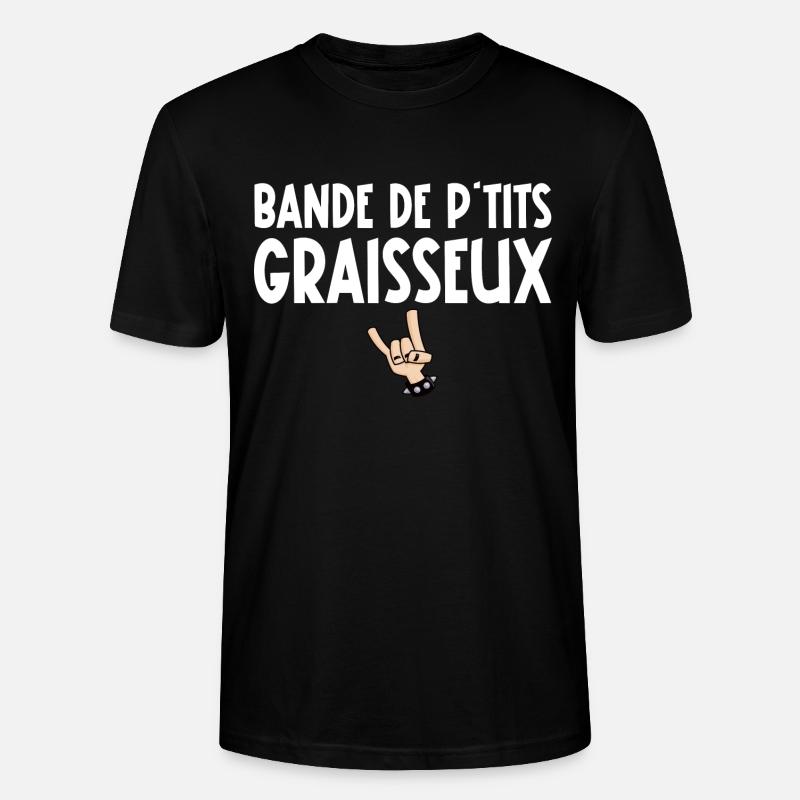 bande de p'tits graisseux - T-shirt bio CRAFTER Stanley Stella Unisexe - noir