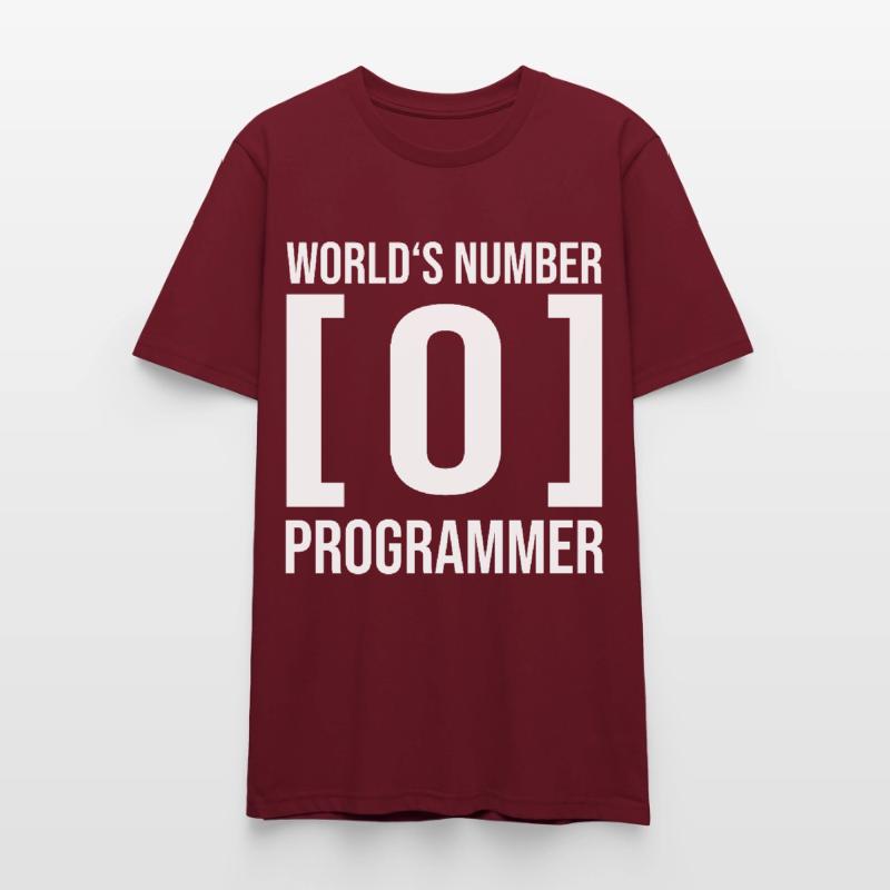 Worlds number 0 programmer Computer Scientist Coder Coder Stanley/Stella CRAFTER Unisex Organic T-Shirt