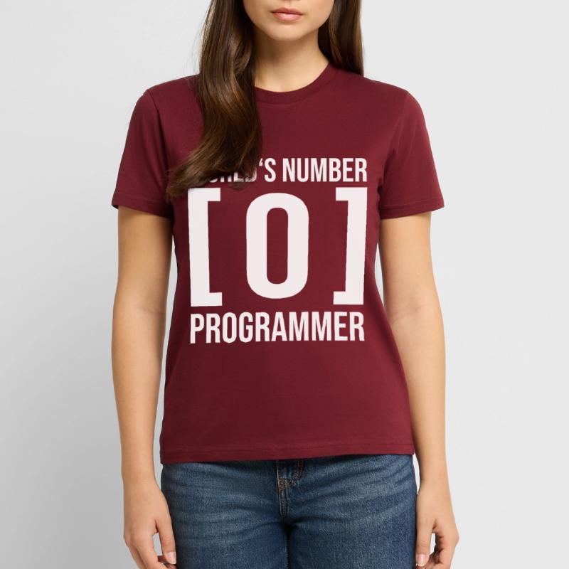 Worlds number 0 programmer Computer Scientist Coder Coder Stanley/Stella CRAFTER Unisex Organic T-Shirt