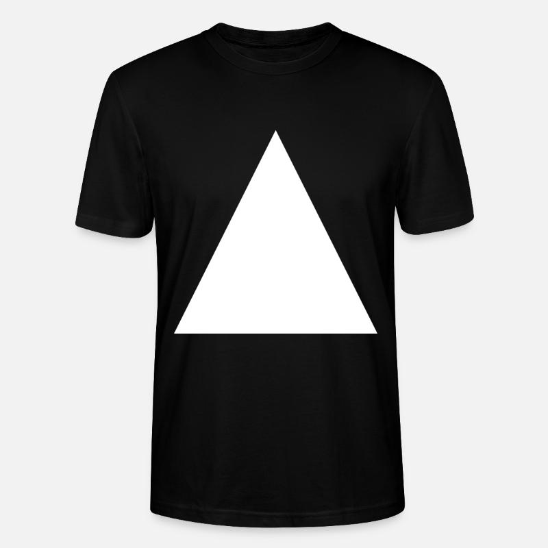 Triangle blanc - T-shirt bio CRAFTER Stanley Stella Unisexe - noir
