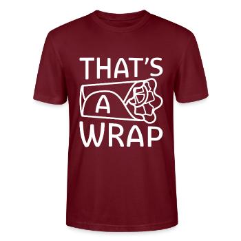 That’s A Wrap - Stanley/Stella CRAFTER Unisex Organic T-Shirt - burgundy - Front - Alina (178cm) & Michal (187cm)