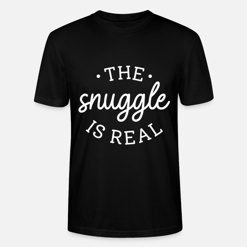 Le câlin est réel - T-shirt bio CRAFTER Stanley Stella Unisexe - noir