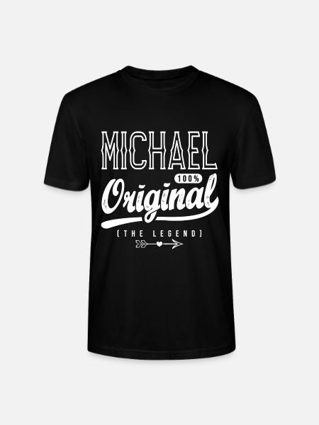 Michael ORIGINAL persönliches Shirt Vorname Michael - Stanley/Stella Unisex Bio-T-Shirt CRAFTER - Schwarz