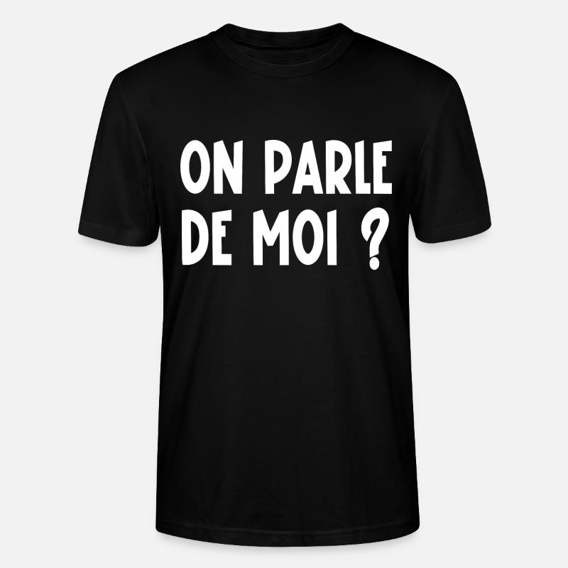 on parle de moi ? - T-shirt bio CRAFTER Stanley Stella Unisexe - noir