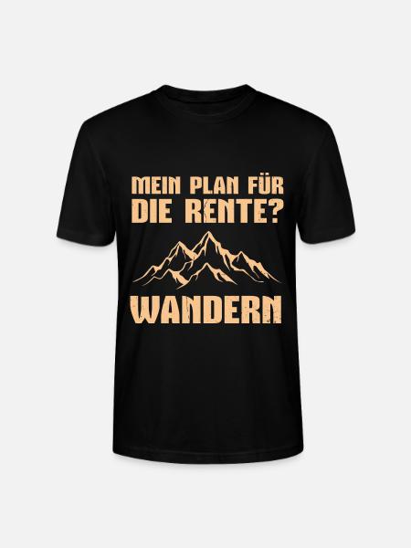 Rente Ruhestand Wandern - Stanley/Stella Unisex Bio-T-Shirt CRAFTER - Schwarz