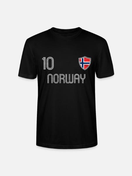 Norway Football Team - Stanley/Stella CRAFTER Unisex Organic T-Shirt - black