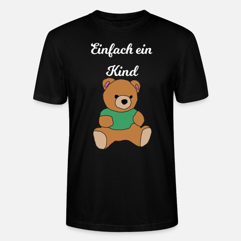 Teddybär - Stanley/Stella Unisex Bio-T-Shirt CRAFTER - Schwarz