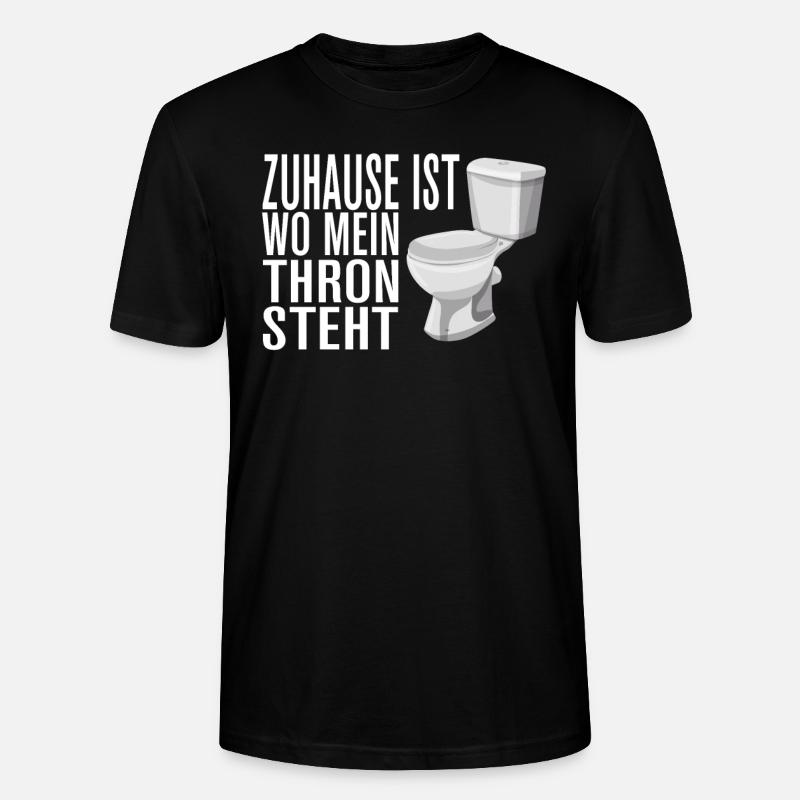 Klo Sprüche - Stanley/Stella Unisex Bio-T-Shirt CRAFTER - Schwarz