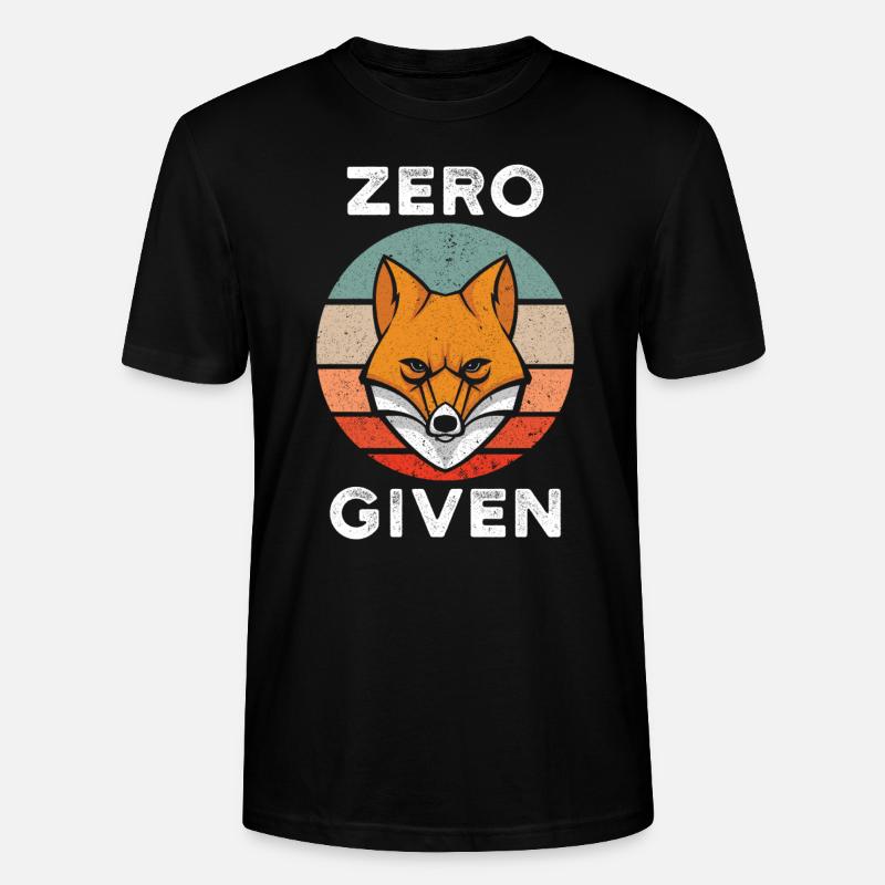 Zero Fox Given - Stanley/Stella CRAFTER Unisex Organic T-Shirt - black