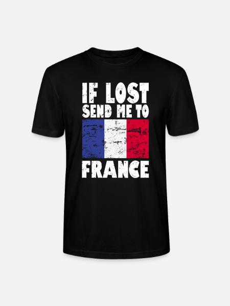 Frankreich Flagge Spruch - Stanley/Stella Unisex Bio-T-Shirt CRAFTER - Schwarz