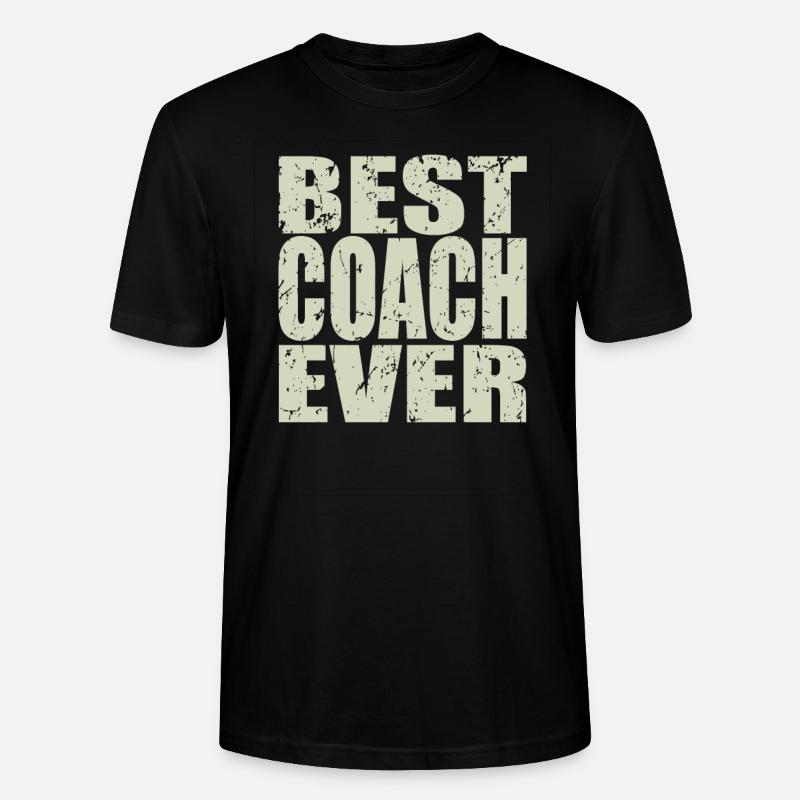 Best Coach ever Coach Geschenk - Stanley/Stella Unisex Bio-T-Shirt CRAFTER - Schwarz