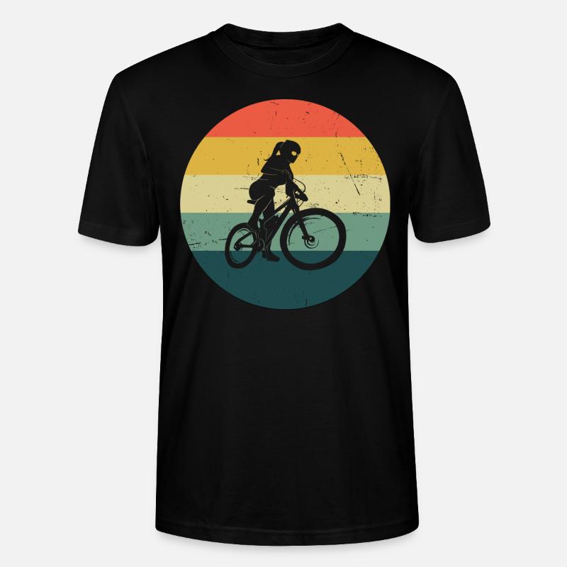 VTT Cyclisme Cyclisme Cyclisme - T-shirt bio CRAFTER Stanley Stella Unisexe - noir