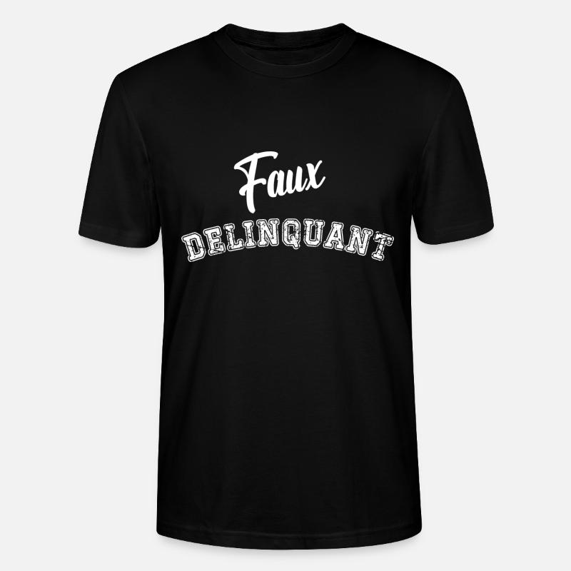 faux délinquant - T-shirt bio CRAFTER Stanley Stella Unisexe - noir