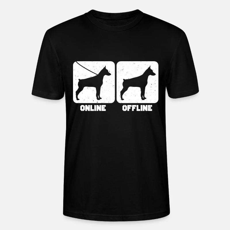 Dobermann - Stanley/Stella Unisex Bio-T-Shirt CRAFTER - Schwarz