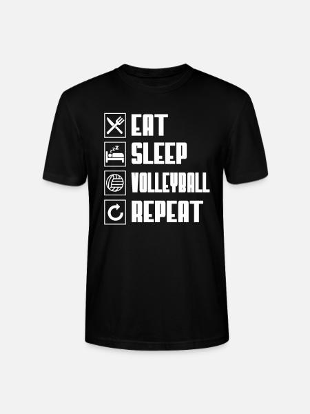 volleyball - Stanley/Stella CRAFTER Unisex Organic T-Shirt - black