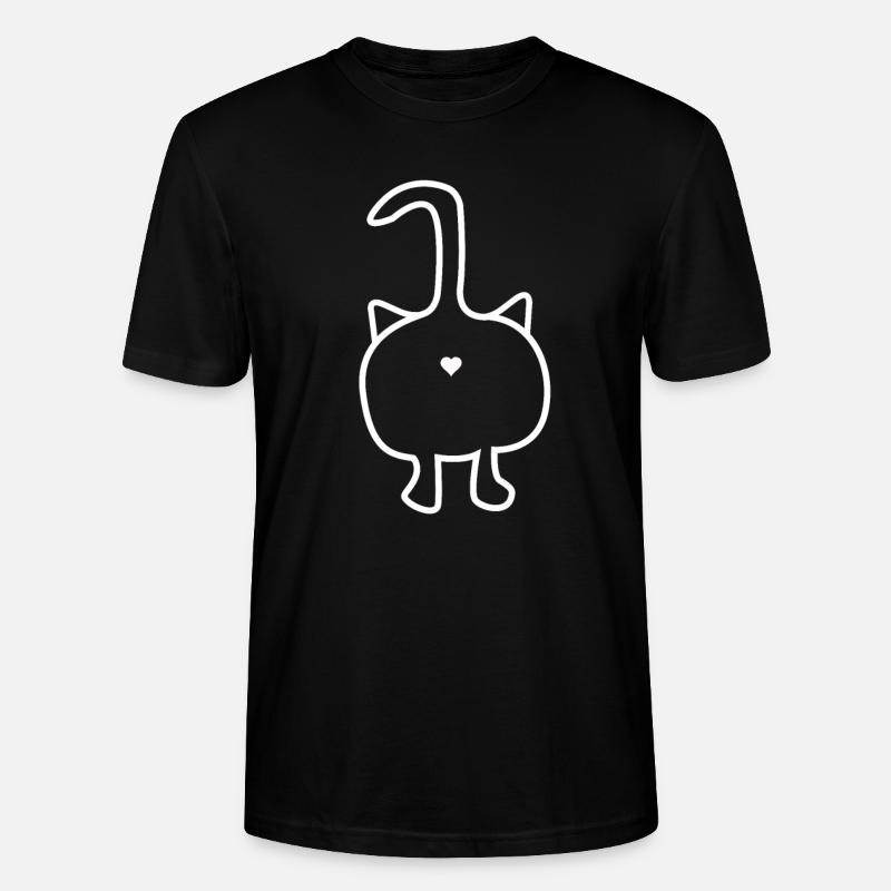 Chat par derrière - T-shirt bio CRAFTER Stanley Stella Unisexe - noir