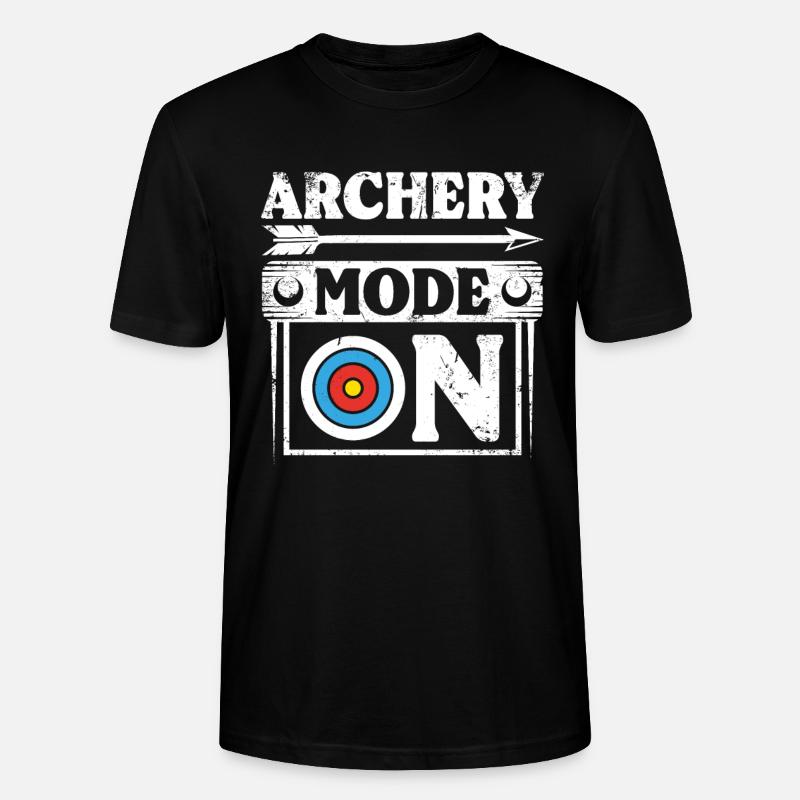 Archery mode on - Stanley/Stella Unisex Bio-T-Shirt CRAFTER - Schwarz