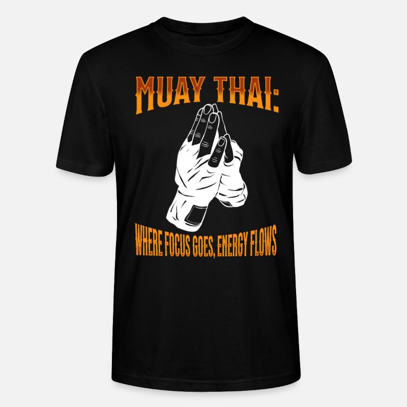 Muay Thaï Boxe Muay Thaï - T-shirt bio CRAFTER Stanley Stella Unisexe - noir