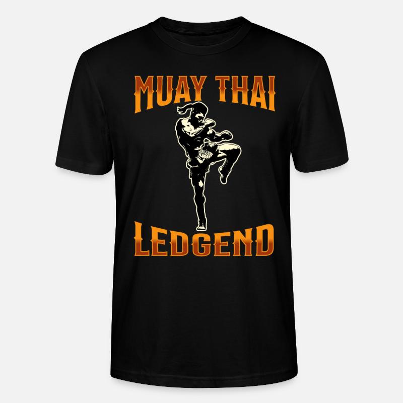 Muay Thaï Boxe Muay Thaï - T-shirt bio CRAFTER Stanley Stella Unisexe - noir