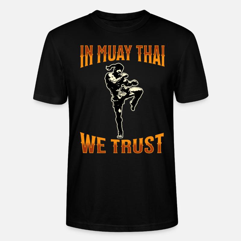 Muay Thai Boxe Muay Thai - T-shirt bio CRAFTER Stanley Stella Unisexe - noir