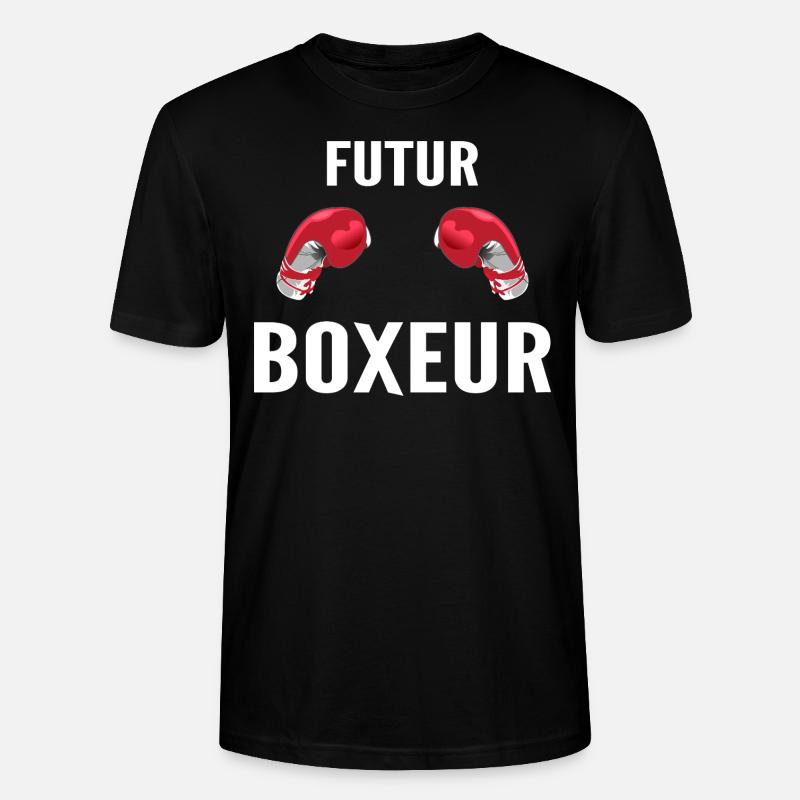 Zukunft Boxer - Stanley/Stella Unisex Bio-T-Shirt CRAFTER - Schwarz