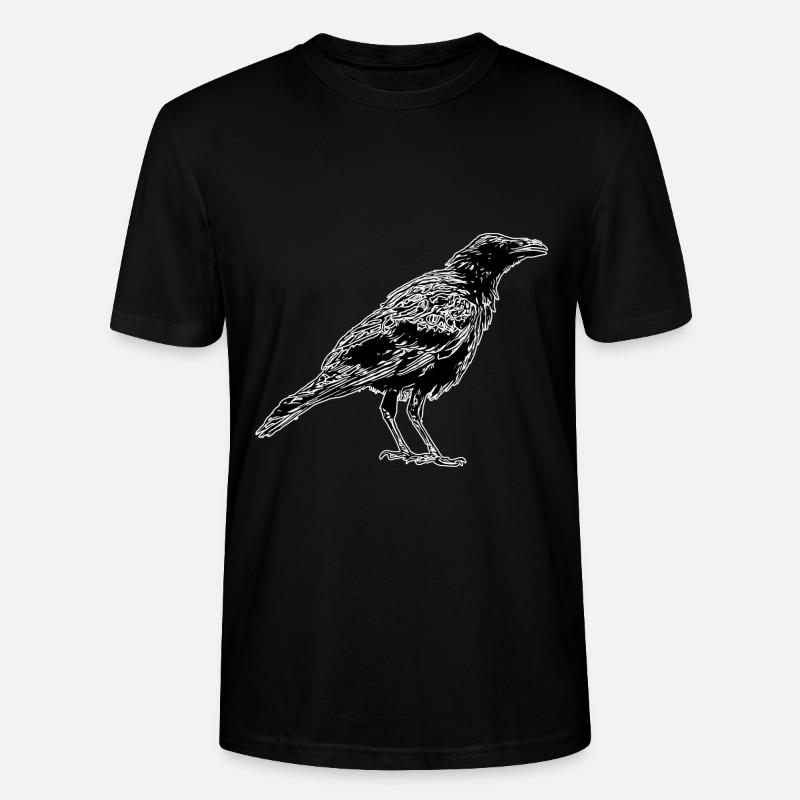 Krähen - Stanley/Stella Unisex Bio-T-Shirt CRAFTER - Schwarz
