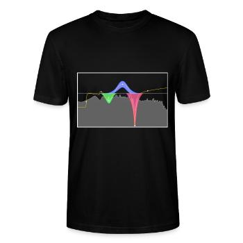 EQ EQUALIZER STUDIO PRODUCER - Stanley/Stella Unisex Bio-T-Shirt CRAFTER - Schwarz - Vorne - Alina (178cm) & Michal (187cm)
