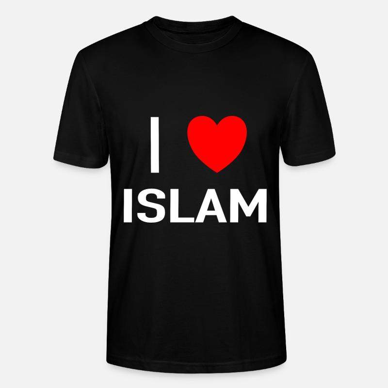 I love islam - Stanley/Stella Unisex Bio-T-Shirt CRAFTER - Schwarz