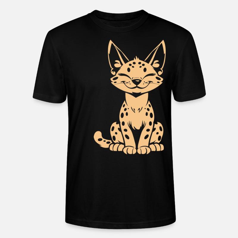 Serval - Stanley/Stella Unisex Bio-T-Shirt CRAFTER - Schwarz