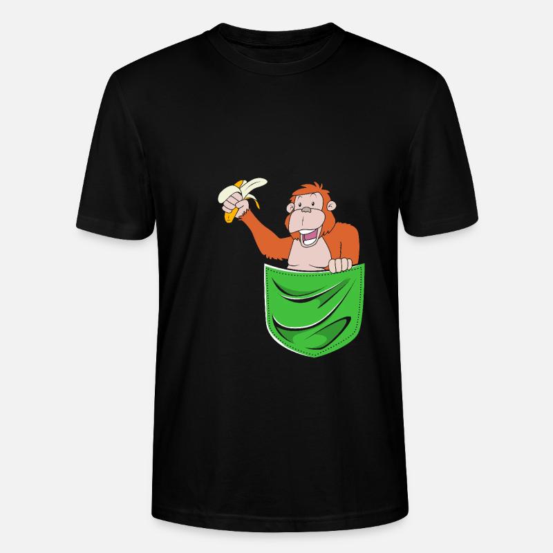 Orang-outan - T-shirt bio CRAFTER Stanley Stella Unisexe - noir