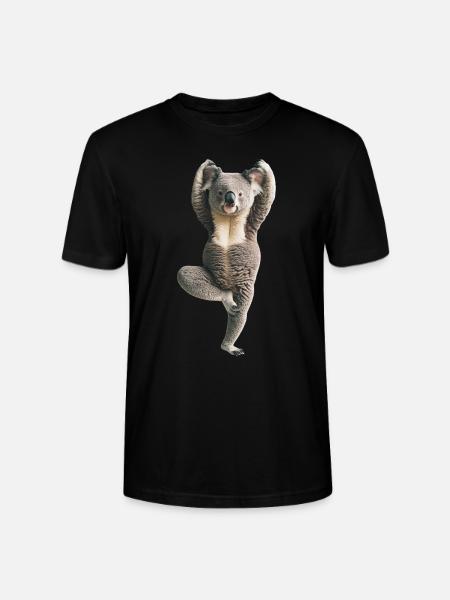 Koala - Stanley/Stella Unisex Bio-T-Shirt CRAFTER - Schwarz
