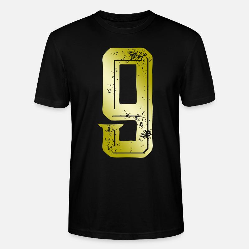 9 Symbole numérique - T-shirt bio CRAFTER Stanley Stella Unisexe - noir