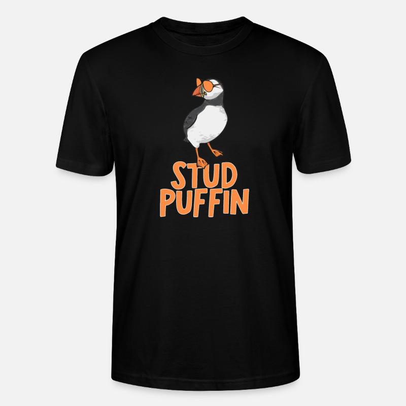 macareux macareux moines oiseaux Lunde - T-shirt bio CRAFTER Stanley Stella Unisexe - noir
