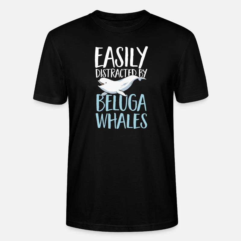 Weißwal Beluga Wal - Stanley/Stella Unisex Bio-T-Shirt CRAFTER - Schwarz