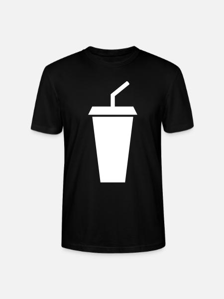 Soft drink cup - Stanley/Stella CRAFTER Unisex Organic T-Shirt - black