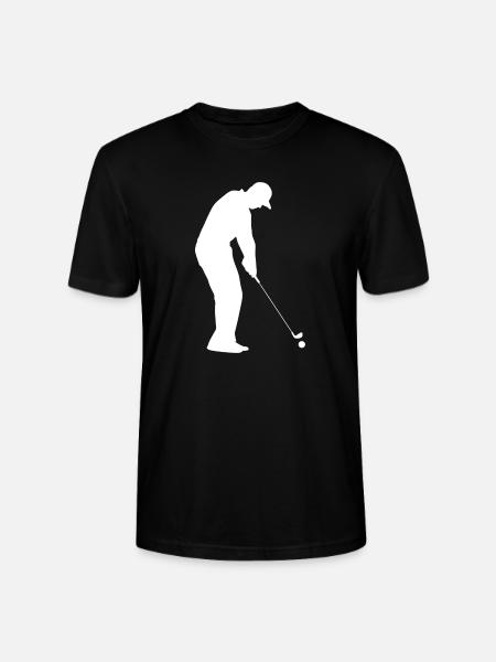 Golf Golfer Golfer Golf Course - Stanley/Stella CRAFTER Unisex Organic T-Shirt - black