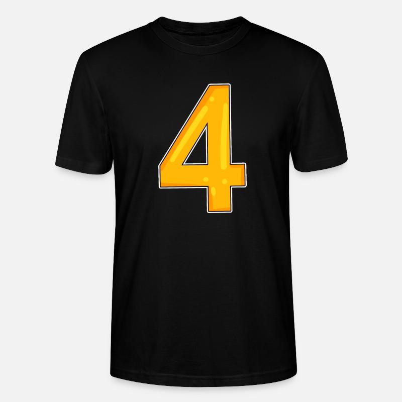 4 jaune - T-shirt bio CRAFTER Stanley Stella Unisexe - noir