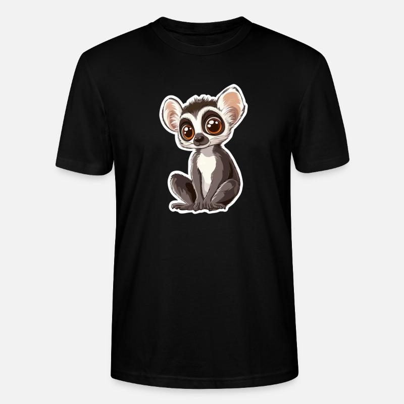 Lemur - Stanley/Stella Unisex Bio-T-Shirt CRAFTER - Schwarz