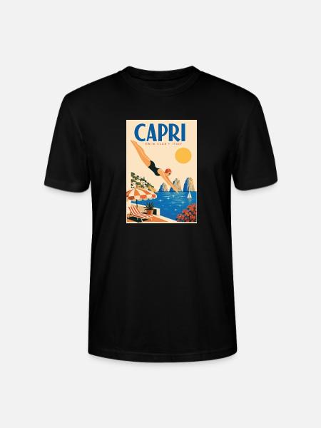 Capri in Italien entdecken – Mittelmeerinsel - Stanley/Stella Unisex Bio-T-Shirt CRAFTER - Schwarz