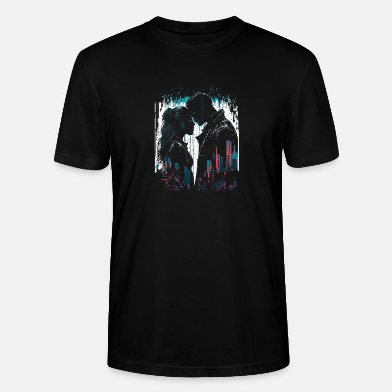 Cyberpunk-Paar - Stanley/Stella Unisex Bio-T-Shirt CRAFTER - Schwarz