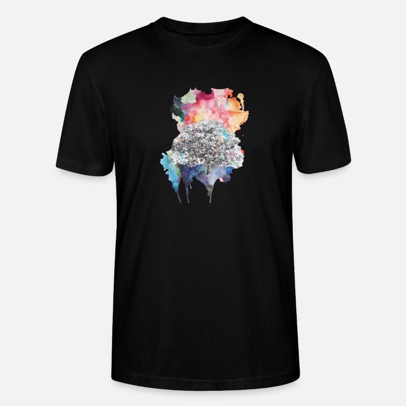 Farbexplosion - Stanley/Stella Unisex Bio-T-Shirt CRAFTER - Schwarz