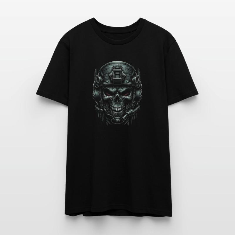 Commando's Skull Stanley/Stella CRAFTER Unisex Organic T-Shirt